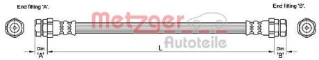 Тормозной шланг METZGER 4110244