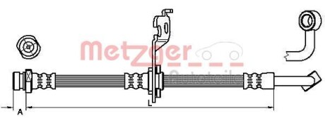 Тормозной шланг METZGER 4110453