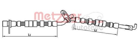 Тормозной шланг METZGER 4110709