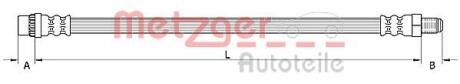 Тормозной шланг METZGER 4110895