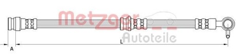Тормозной шланг METZGER 4111631