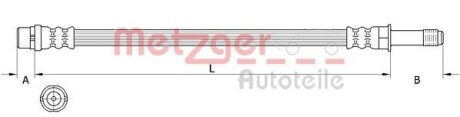 Тормозной шланг METZGER 4111639