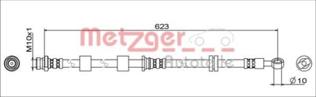 Тормозной шланг METZGER 4111742