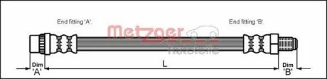 Тормозной шланг METZGER 4114711