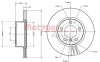 Тормозной диск передний вентилируемый METZGER 6110689 (фото 1)