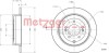 Тормозной диск задний невентилируемый METZGER 6110796 (фото 2)