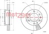 Тормозной диск передний вентилируемый METZGER 6110859 (фото 2)