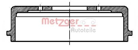 Тормозной барабан задний METZGER BT 319