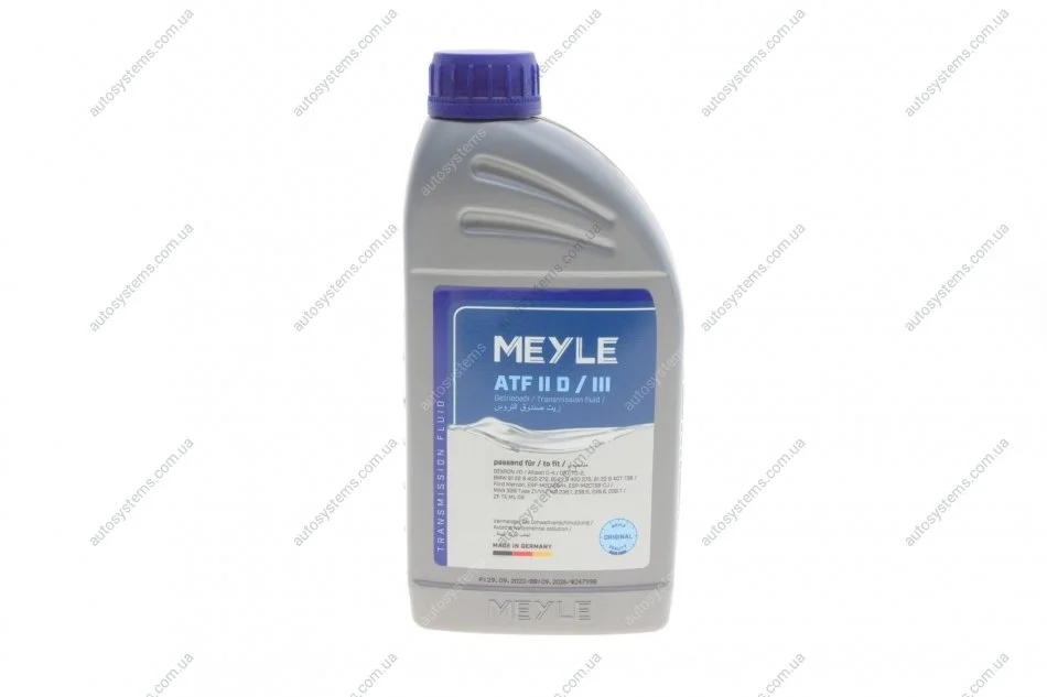 Олива трансмісійна ATF Meyle II D/ III, 1л. MEYLE 0140192200 (фото 1)