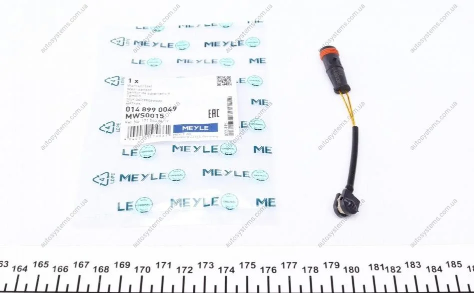 Датчик зносу гальмівних колодок MB (C190/C204/C218/S205/W212/W221) 05- MEYLE 014 899 0049 (фото 1)