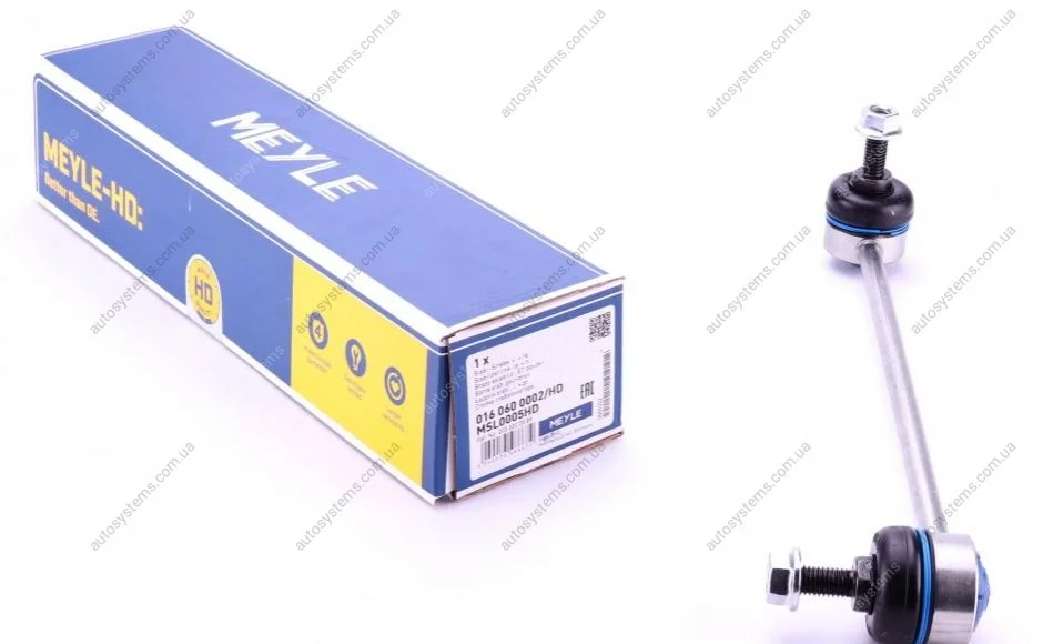 Тяга стабілізатора (переднього) MB C-class (W203) 00-07 MEYLE 016 060 0002/HD (фото 1)