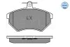 Колодки гальмівні (передні) VW Golf/Passat/Vento 1.4-2.0/1.9TDI -97 MEYLE 025 201 6816 (фото 2)