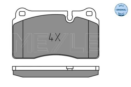 Тормозные колодки дисковые, комплект MEYLE 025 202 1717