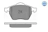 Колодки гальмівні (передні) Audi 100 91-94/A6 94-97 (з датчиками) MEYLE 025 206 7619/W (фото 3)