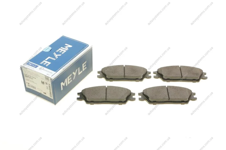Колодки гальмівні (передні) Hyundai Accent I/II 89-06/Getz 02-11 (Akebono) MEYLE 025 210 1214 (фото 1)