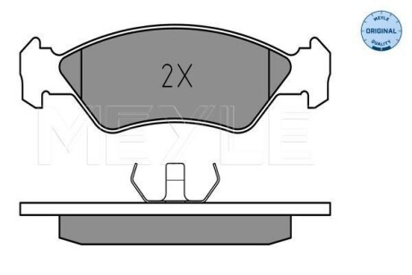 Тормозные колодки дисковые, комплект MEYLE 025 212 0217