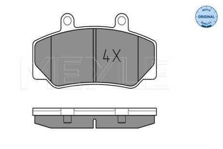 Тормозные колодки дисковые, комплект MEYLE 025 212 3316