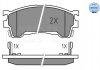 Колодки гальмівні (передні) Mazda 3/6 1.8-2.0 91-02 (131.6x51.5) MEYLE 025 217 5416/W (фото 2)