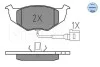 Колодки гальмівні (передні) Skoda Fabia/VW Polo 1.0-2.0 00-14 (з датчиком) MEYLE 025 218 6817/W (фото 8)