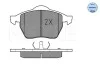 Колодки гальмівні (передні) Audi A3/VW Golf IV -03 (без датчика) MEYLE 025 219 1119 (фото 2)