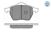 Колодки гальмівні (передні) Audi A3/VW Golf IV -03 (без датчика) MEYLE 025 219 1119 (фото 3)