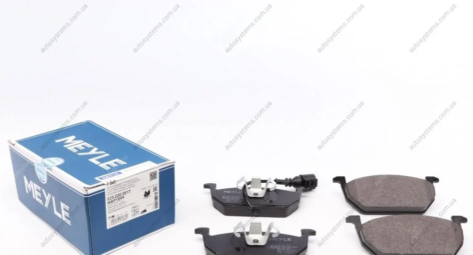 Колодки гальмівні (передні) Audi A3/VW Golf VII 12- (з датчиком) (Ate) MEYLE 025 220 3517 (фото 1)