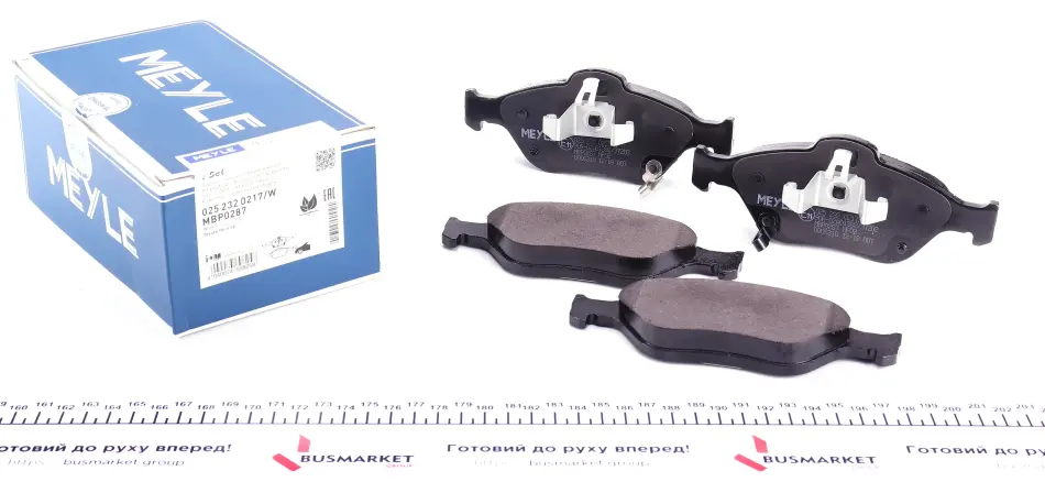 Колодки гальмівні (передні) Toyota Yaris 05- MEYLE 025 232 0217/W (фото 1)