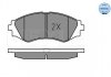 Колодки гальмівні (передні) Daewoo Lanos/ Nubira 1.6-2.2 97- (Akebono) MEYLE 025 232 3417/W (фото 3)