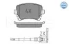 Колодки гальмівні (задні) VW T5 03- (Lucas) (з датчиком) MEYLE 025 233 2617/W (фото 2)