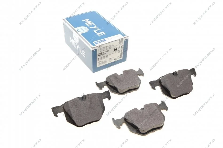 Колодки гальмівні (задні) BMW 7 (E65/E66/E67) 01-08 (Ate) M54/M57/N52/N62 MEYLE 025 234 4717 (фото 1)