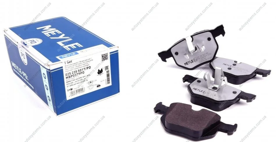 Колодки гальмівні (задні) BMW 3 (E90-E93) 05- MEYLE 025 235 5017/PD (фото 1)