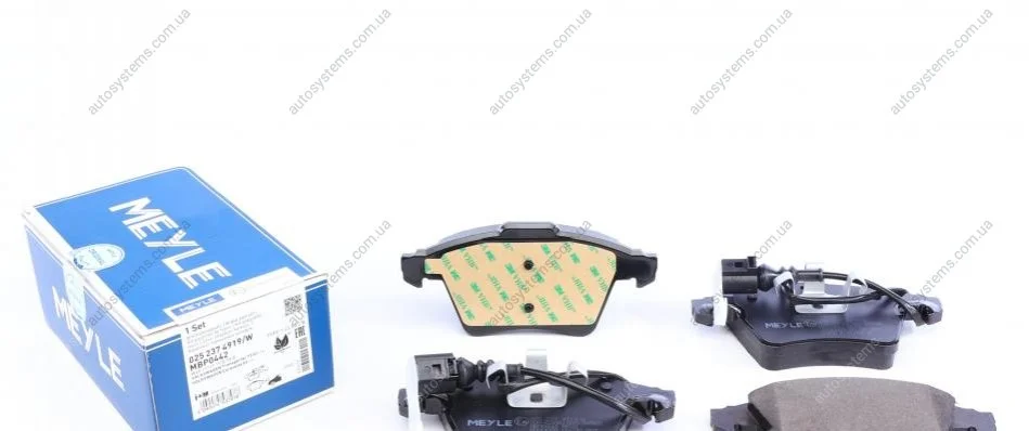 Колодки гальмівні (передні) VW Touareg 2.5TDI 03-10 (Ate) (з датчиком) MEYLE 025 237 4919/W (фото 1)