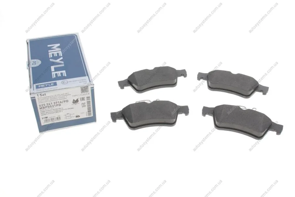 Колодки гальмівні (задні) Ford Connect 02- MEYLE 025 241 3716/PD (фото 1)