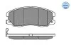 Колодки гальмівні (передні) Chevrolet Captiva/Opel Antara 2.0-3.2 CDTI 06- MEYLE 025 245 1016/W (фото 13)