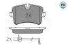 Колодки гальмівні (задні) Audi A4/A5/Q5 07- (з датчиком) (TRW) MEYLE 025 246 0617/PD (фото 2)