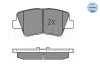 Колодки гальмівні (задні) Kia Sportage/Ceed/Rio/Optima/Hyundai Accent/i10/i20/i30/i40/Elantra 10- MEYLE 025 253 3715/W (фото 3)
