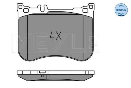 Тормозные колодки дисковые, комплект MEYLE 025 257 0617