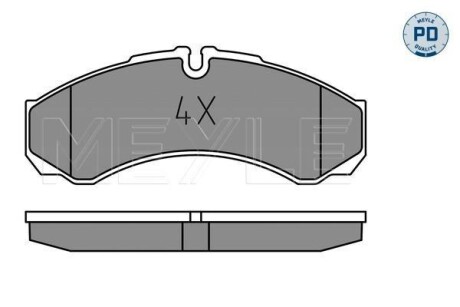 Тормозные колодки дисковые, комплект MEYLE 025 291 2120/PD