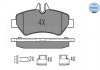 Колодки гальмівні (задні) MB Sprinter 209-319 CDI/VW Crafter 30-35 06- MEYLE 025 291 9019 (фото 2)