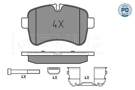 Тормозные колодки дисковые, комплект MEYLE 025 292 3221/PD