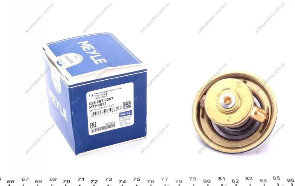 Термостат Audi A4/A6/80/100 2.4-2.8/VW Passat 2.5TDI/2.8 V6/ LT 28-55 2.4TD MEYLE 028 287 0007 (фото 1)