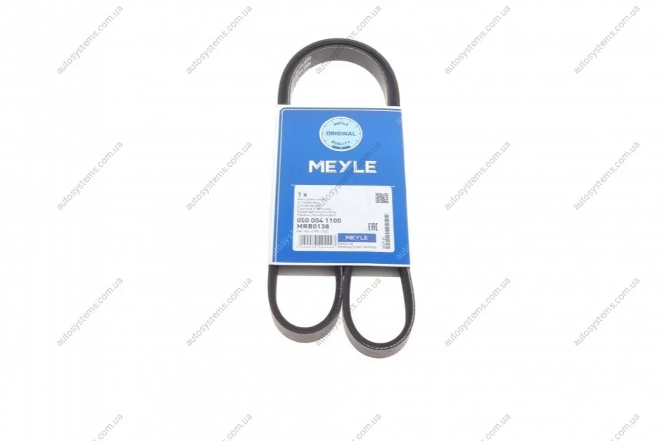 Ремінь генератора Fiat/Lancia/Nissan/Subaru (4PK1100) MEYLE 050 004 1100 (фото 1)