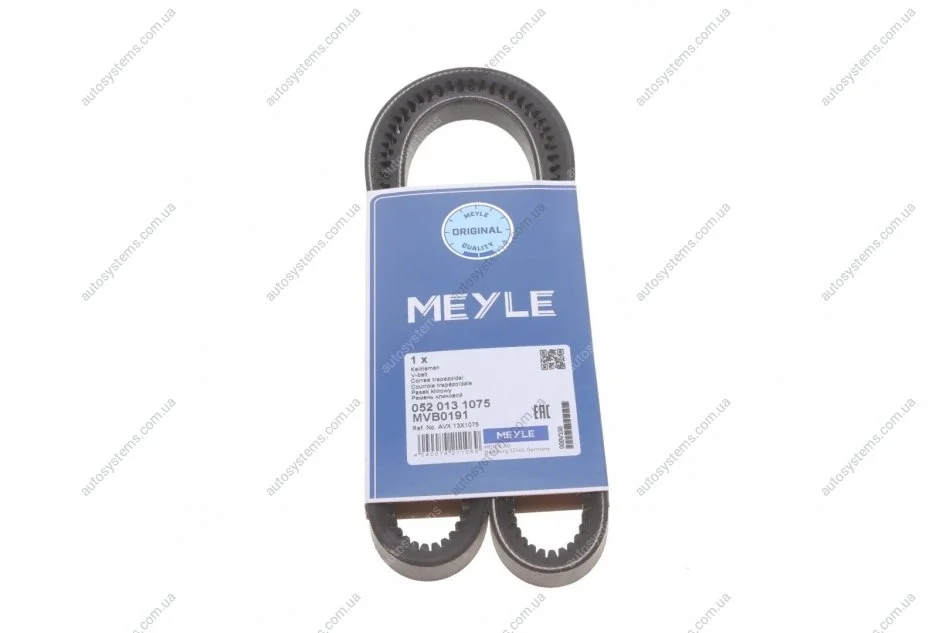 Ремінь генератора Iveco/Nissan/Volvo (13x1075) MEYLE 052 013 1075 (фото 1)