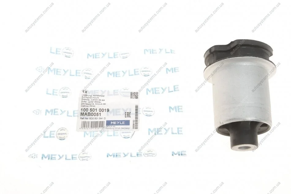 Сайлентблок балки (задньої) Audi А4 1.6-2.8 TDI 94-01 MEYLE 100 501 0019 (фото 1)