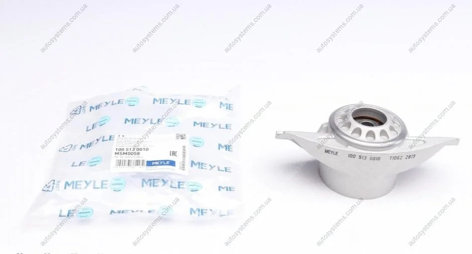 Подушка амортизатора (заднього) Audi A3/Q3/Skoda Octavia/SuperB/VW Golf/Passat/Tiguan 03- (круглий) MEYLE 100 513 0010 (фото 1)