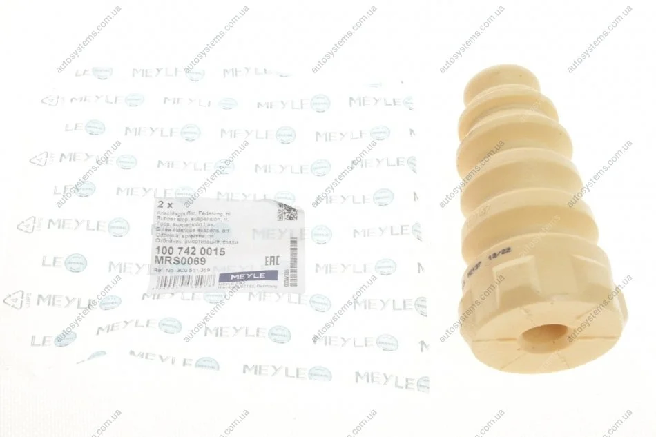 Відбійник амортизатора (заднього) Skoda Octavia/SuperB/Yeti/VW Golf/Passat/Tiguan/Touran 03- MEYLE 100 742 0015 (фото 1)