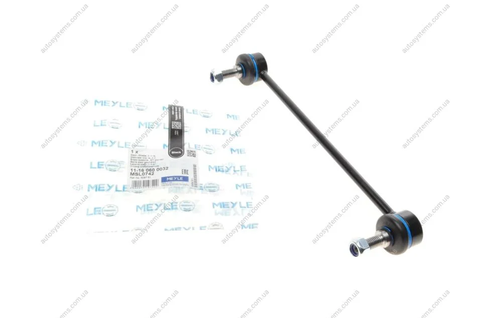 Тяга стабілізатора (переднього) Citroen C8/Peugeot 807/Lancia Phedra 2.0 JTD 02-10 MEYLE 11-16 060 0032 (фото 1)
