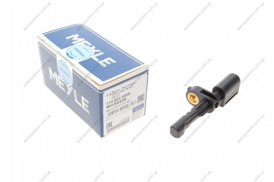 Датчик ABS (задній) Audi A3/Man TGE/Seat Leon/Skoda Octavia/SuperB/VW Caddy III- IV/Crafter 04- MEYLE 114 800 0009 (фото 1)