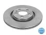 Диск гальмівний (передній) Audi A3/Seat Leon/Skoda Octavia/VW Bora/Golf IV (280x22) 96-10 MEYLE 115 521 1027 (фото 2)