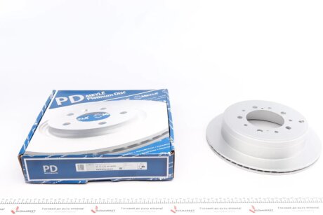 Диск гальмівний (задній) Toyota Land Cruiser 200 08- (345x18) MEYLE 30-15 523 0110/PD